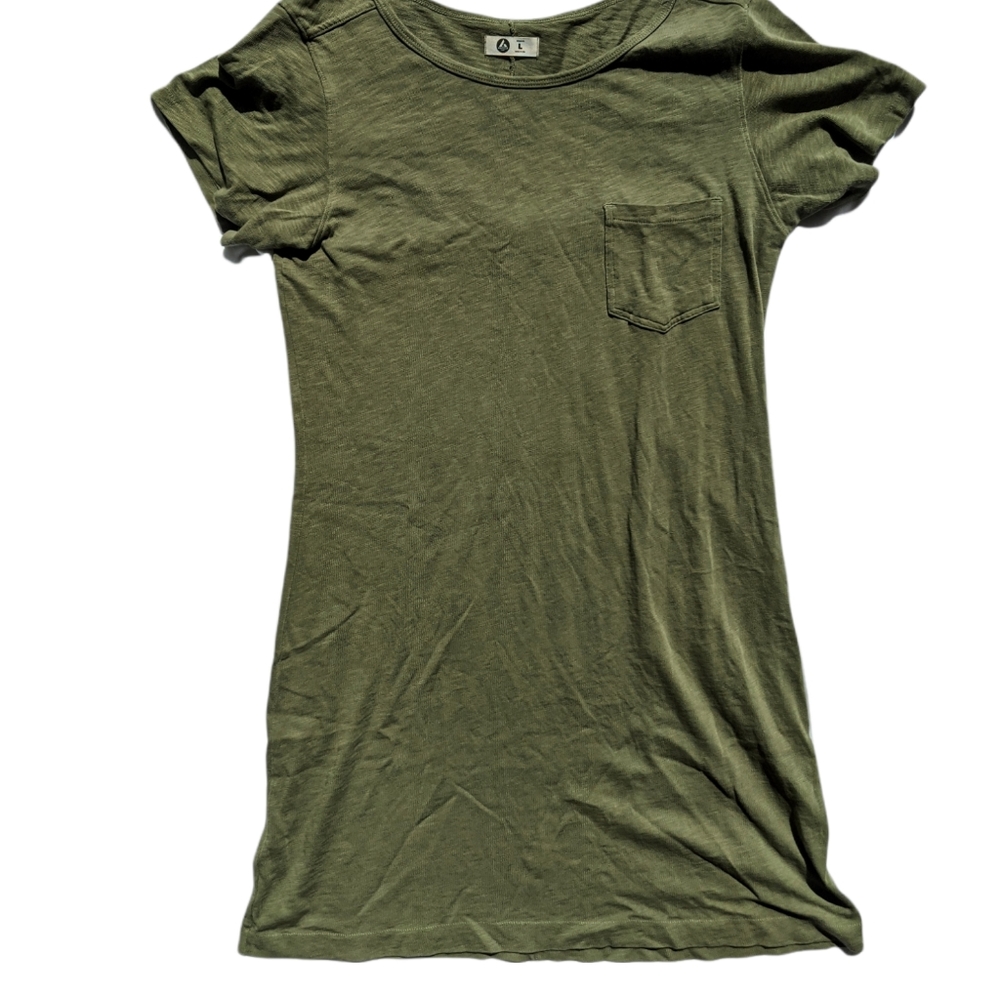 American Giant t-shirt dress green large